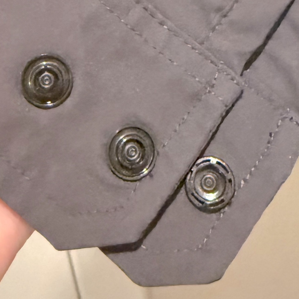 Gray Outerwear Button Up Jacket - image 3
